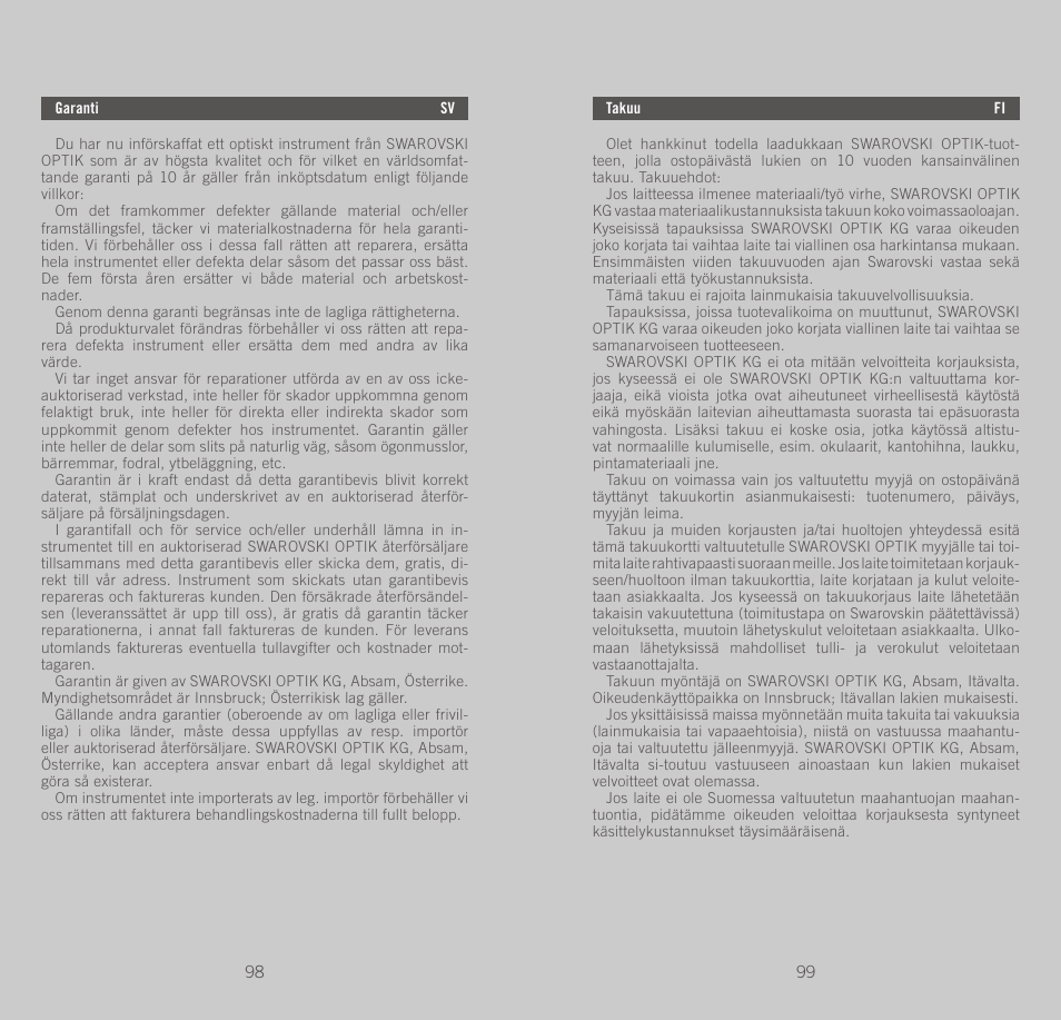 Swarovski Optik SLC 56 User Manual | Page 50 / 51