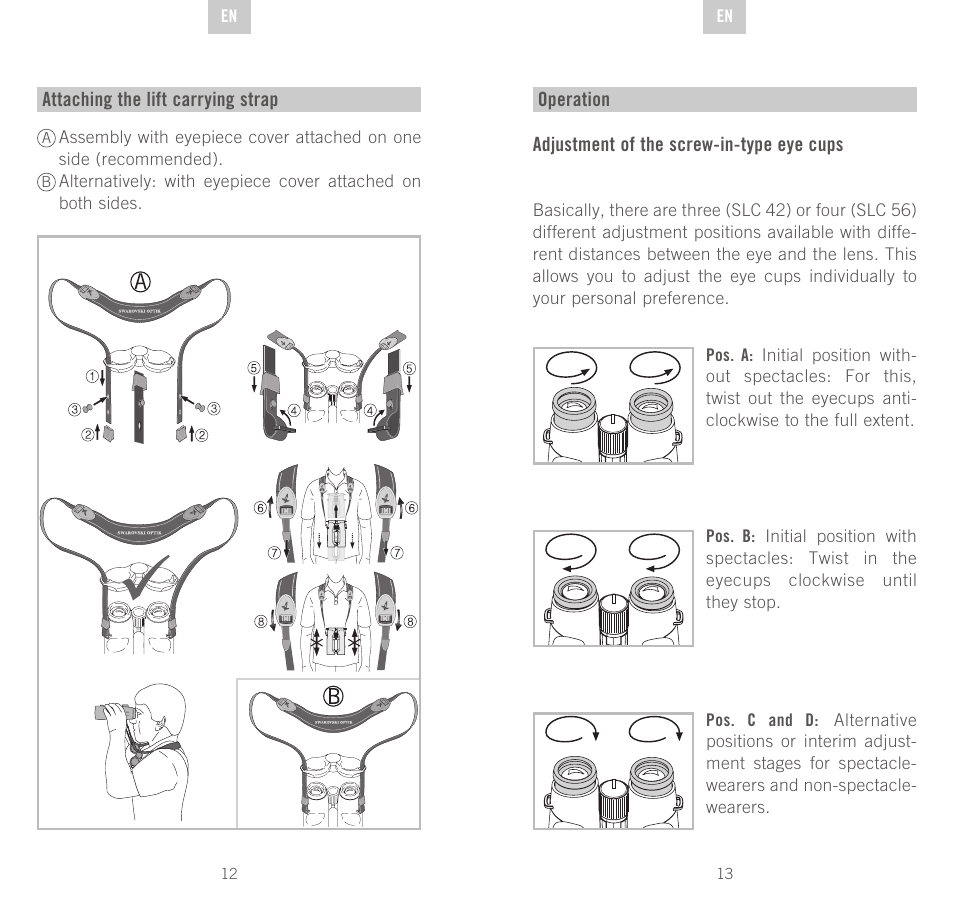 Swarovski Optik SLC 56 User Manual | Page 7 / 51