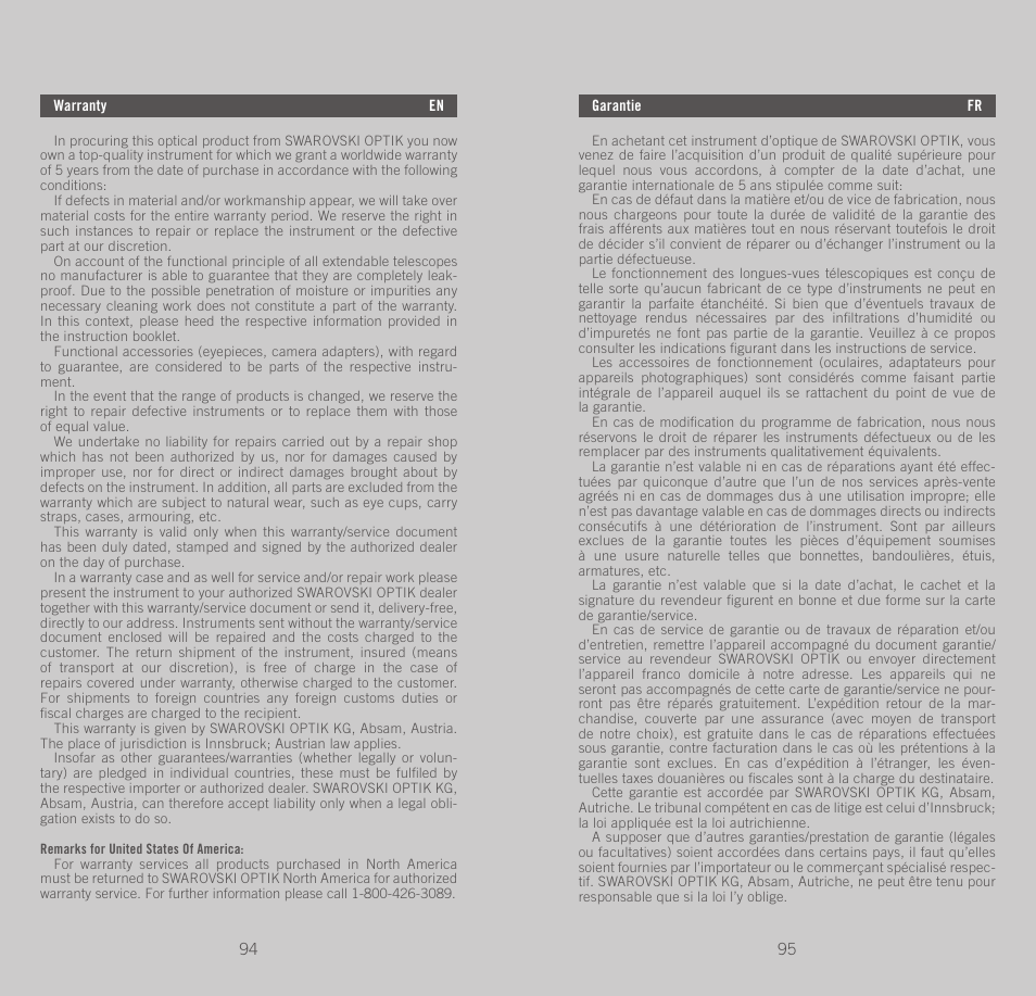 Swarovski Optik CTS User Manual | Page 48 / 53