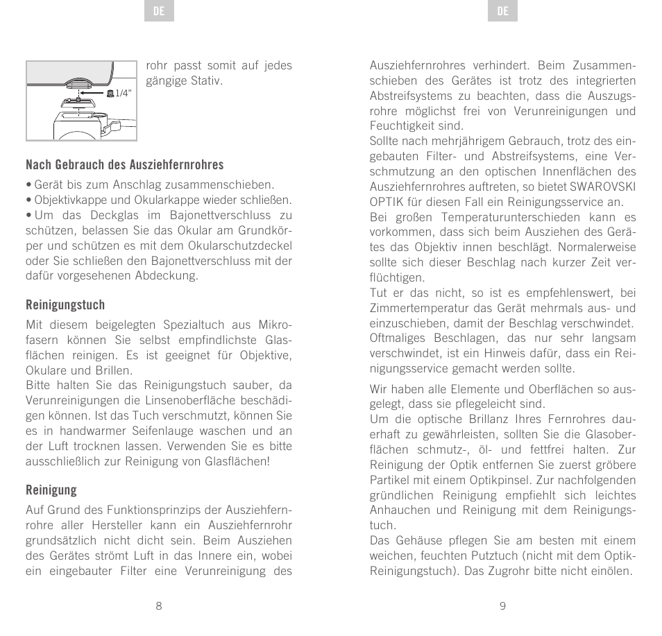 Swarovski Optik CTS User Manual | Page 5 / 53