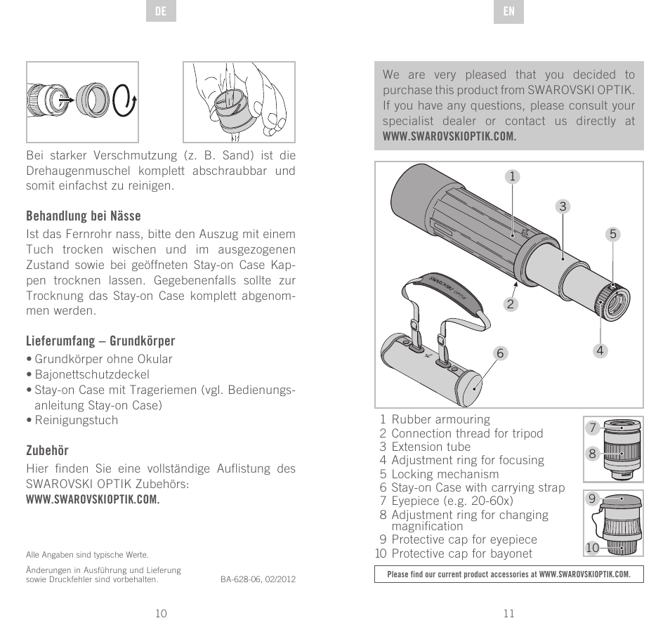 Swarovski Optik CTS User Manual | Page 6 / 53