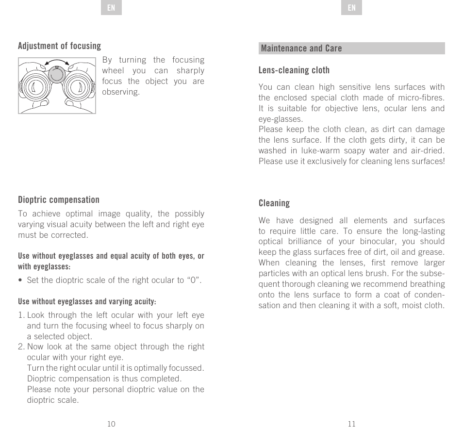 Swarovski Optik Habicht User Manual | Page 6 / 33