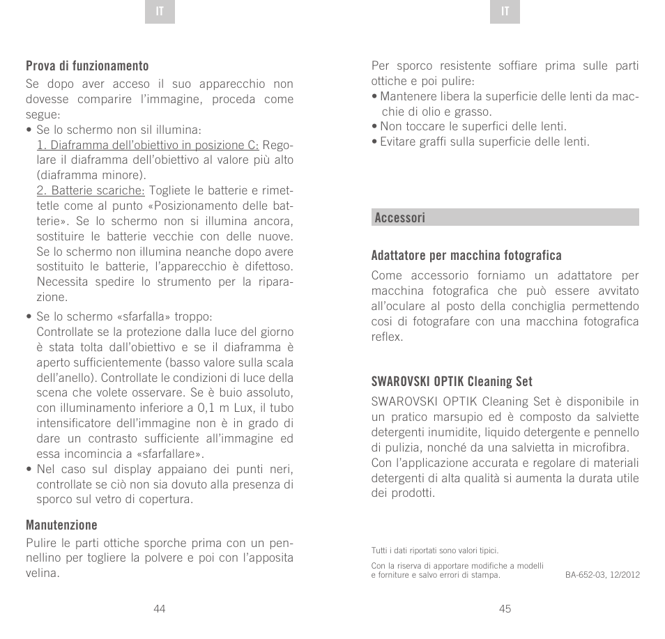 Swarovski Optik NC	2 User Manual | Page 23 / 61