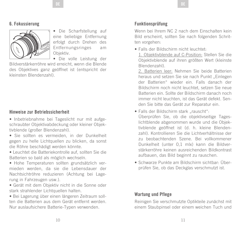 Swarovski Optik NC	2 User Manual | Page 6 / 61