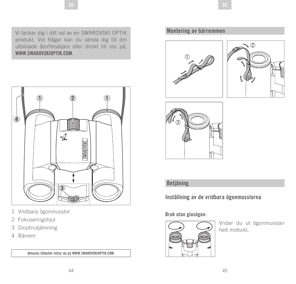 Swarovski Optik CL Pocket User Manual | Page 23 / 41