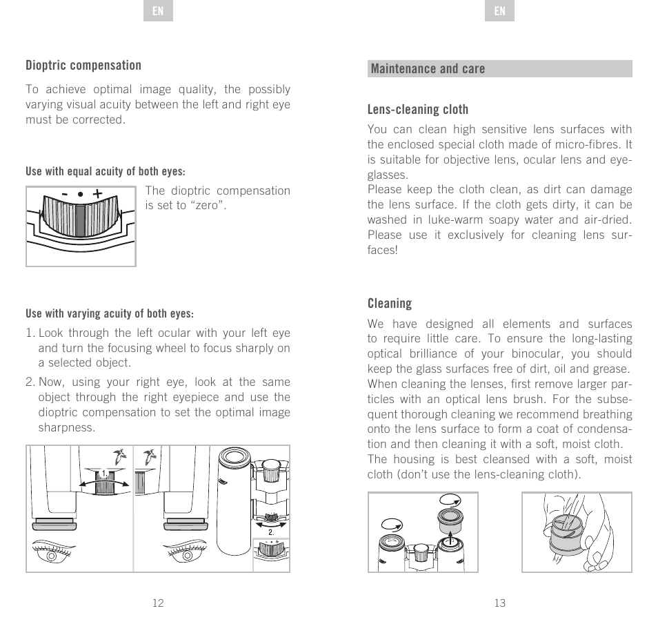 Swarovski Optik CL Pocket User Manual | Page 7 / 41