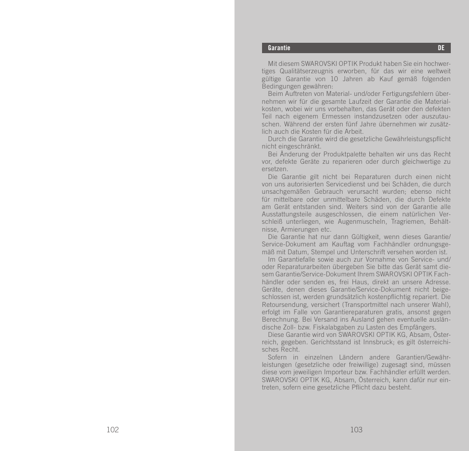 Swarovski Optik STS User Manual | Page 52 / 57