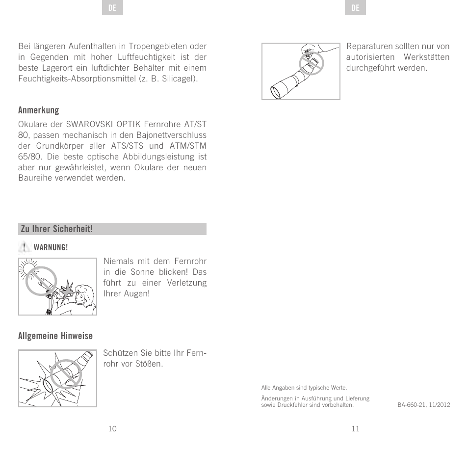 Swarovski Optik STS User Manual | Page 6 / 57