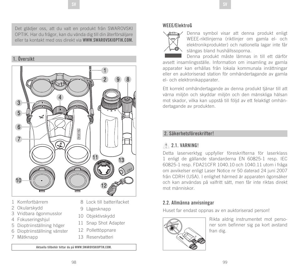 Swarovski Optik EL Range User Manual | Page 50 / 87