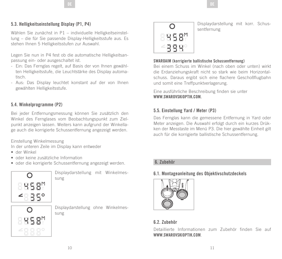 Swarovski Optik EL Range User Manual | Page 6 / 87