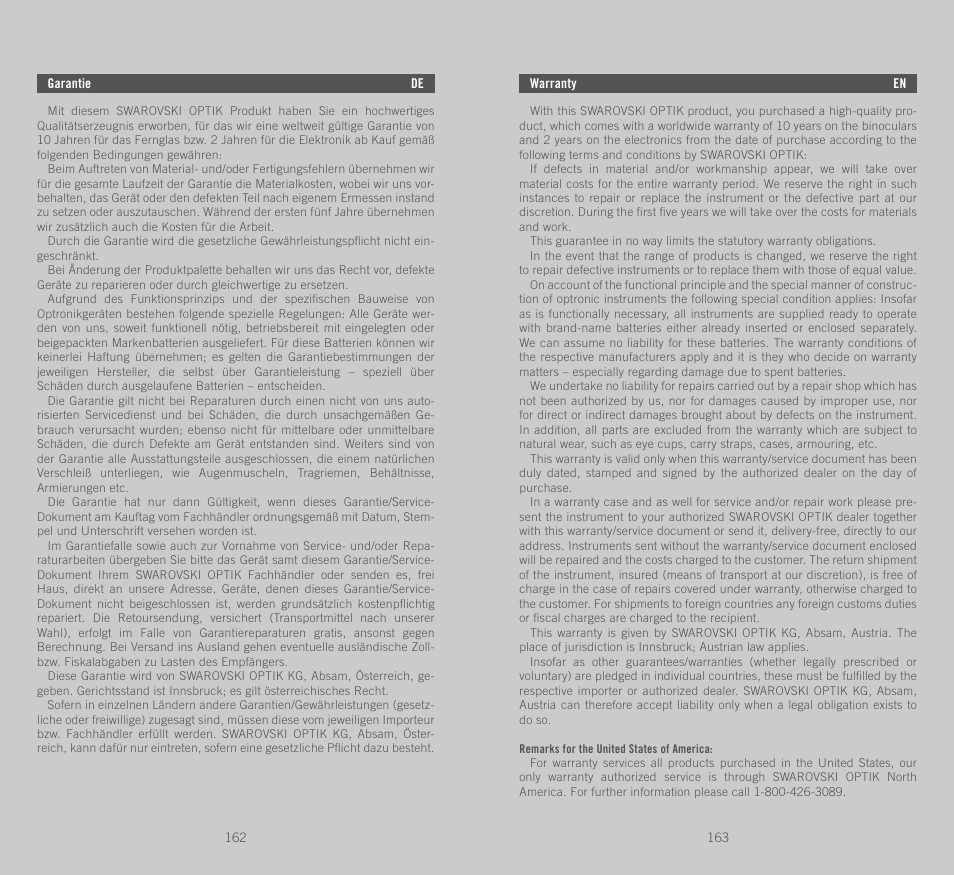 Swarovski Optik EL Range User Manual | Page 82 / 87