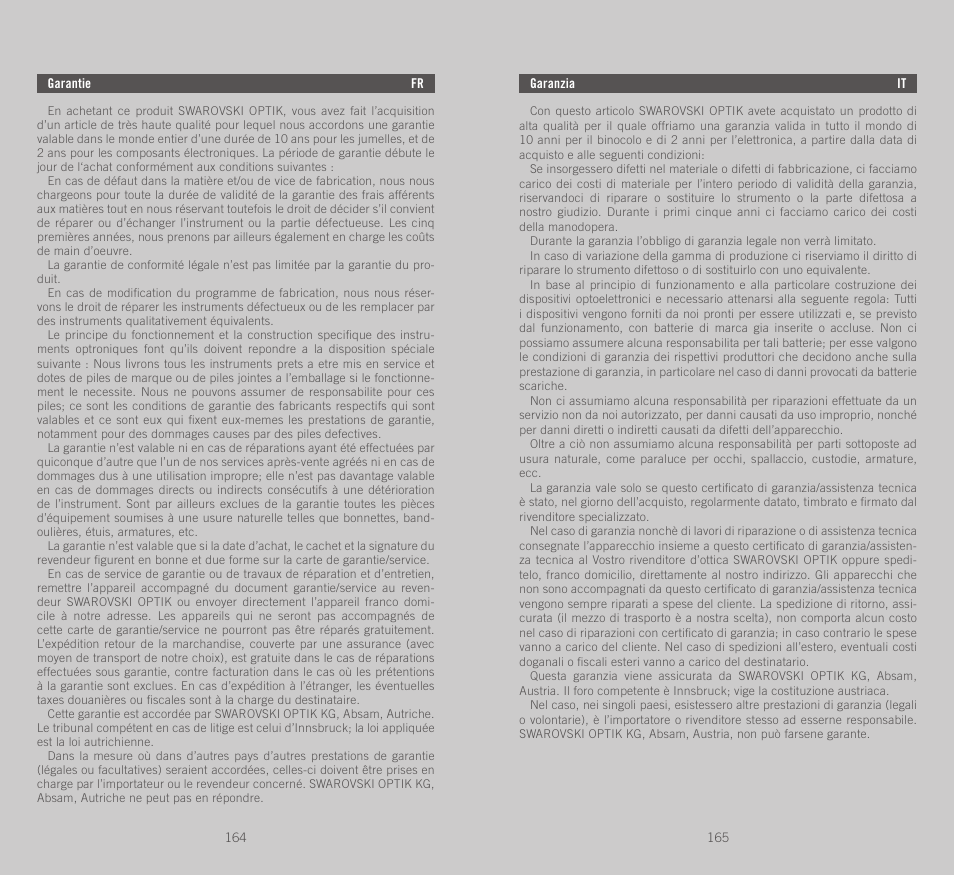 Swarovski Optik EL Range User Manual | Page 83 / 87