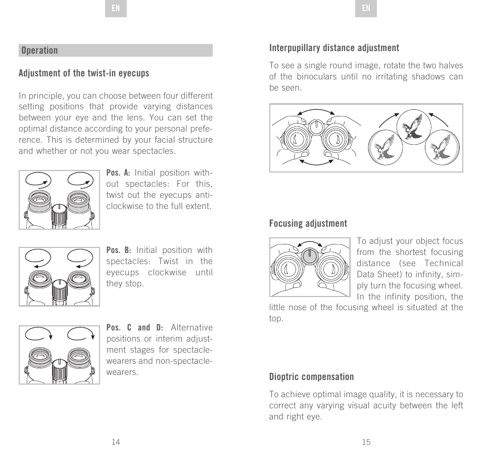 Swarovski Optik EL 50 User Manual | Page 8 / 51