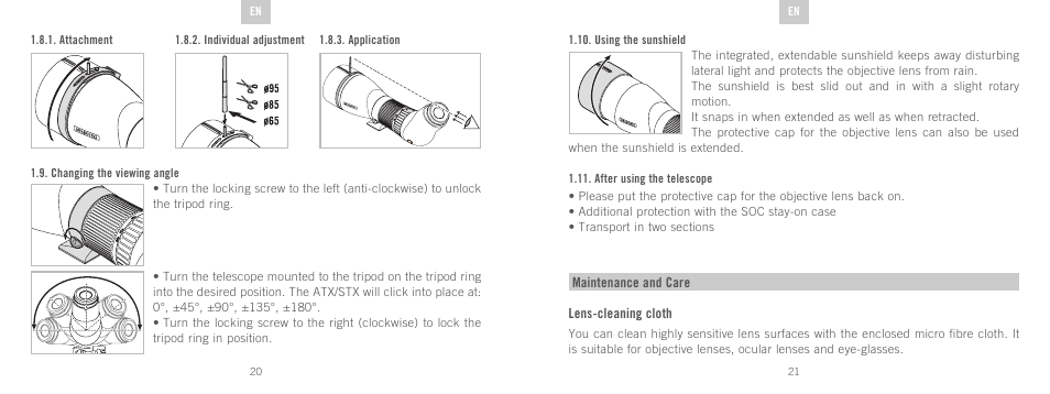 Swarovski Optik STX User Manual | Page 11 / 61