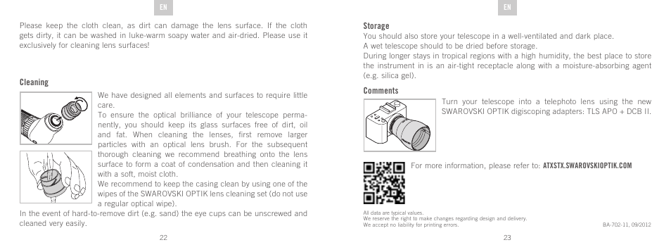 Swarovski Optik STX User Manual | Page 12 / 61