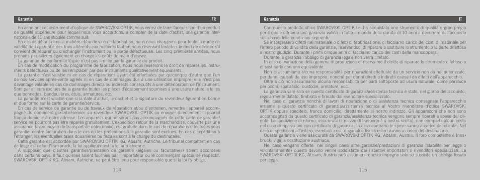 Swarovski Optik STX User Manual | Page 58 / 61