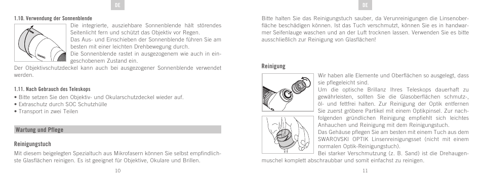 Swarovski Optik STX User Manual | Page 6 / 61