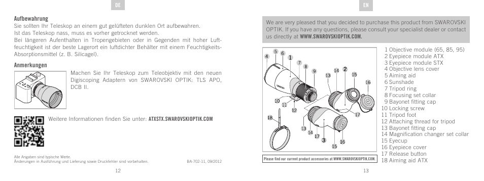 Swarovski Optik STX User Manual | Page 7 / 61