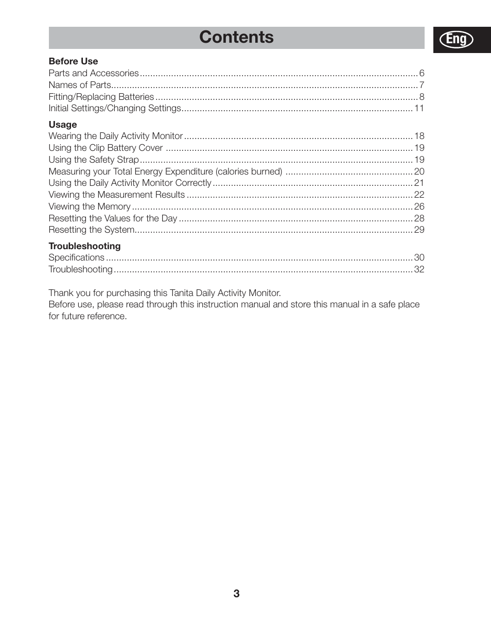 Tanita AM-120E User Manual | Page 3 / 216