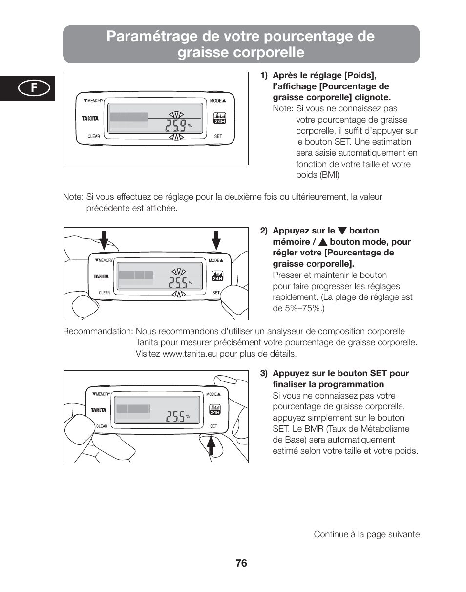 Tanita AM-120E User Manual | Page 76 / 216