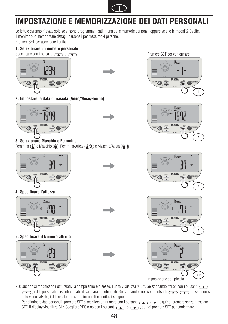 Tanita BC-601 User Manual | Page 50 / 80