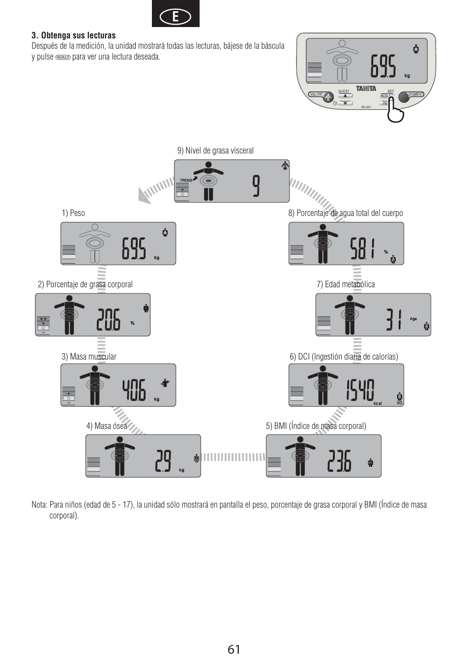 Tanita BC-601 User Manual | Page 63 / 80