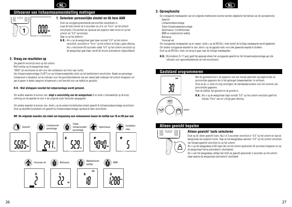 Tanita BC-351 User Manual | Page 15 / 27