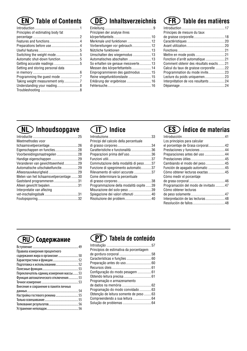 Tanita UM-041 User Manual | Page 2 / 68