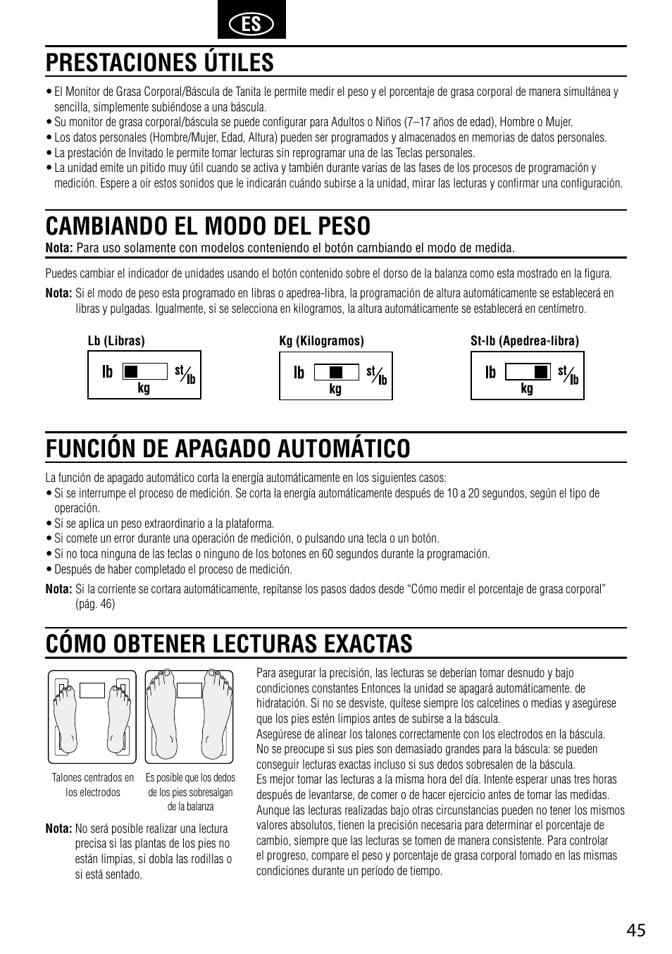 Tanita UM-041 User Manual | Page 47 / 68