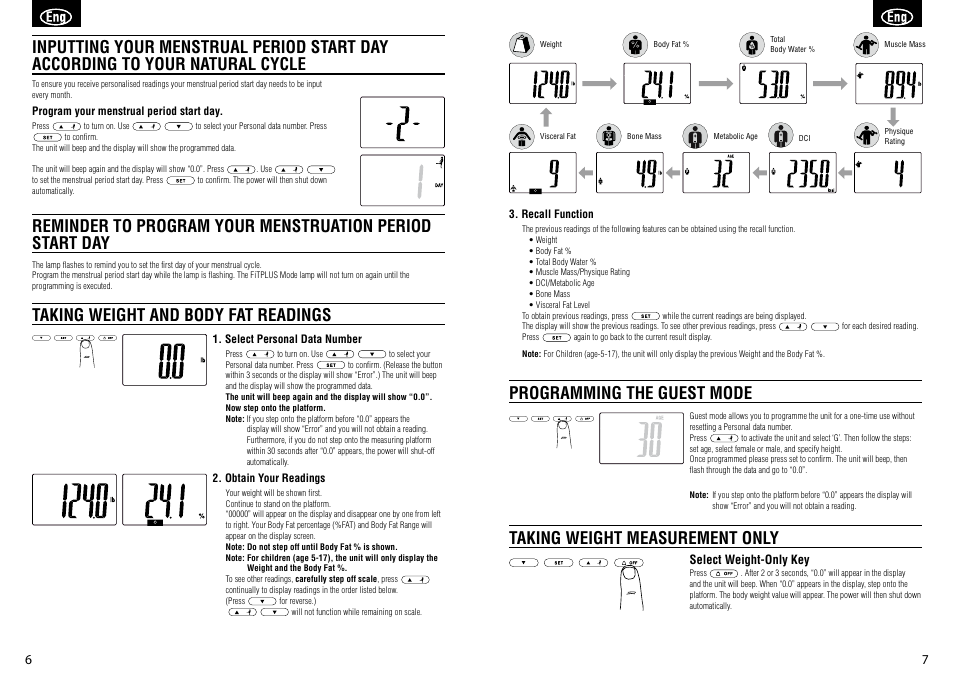 Tanita BC-582 User Manual | Page 5 / 31