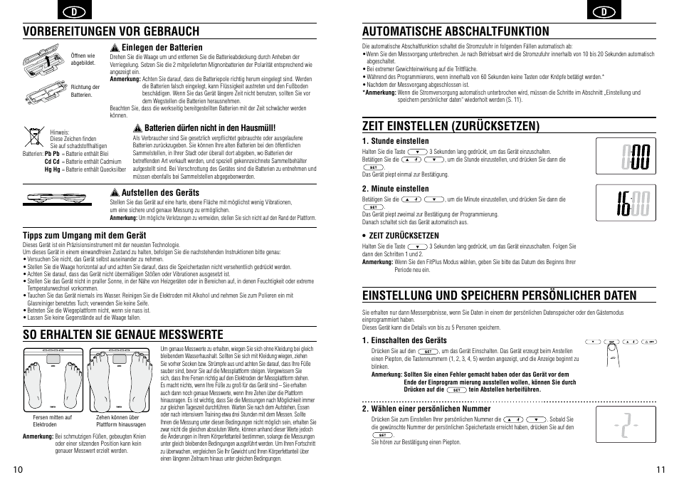 Tanita BC-582 User Manual | Page 7 / 31