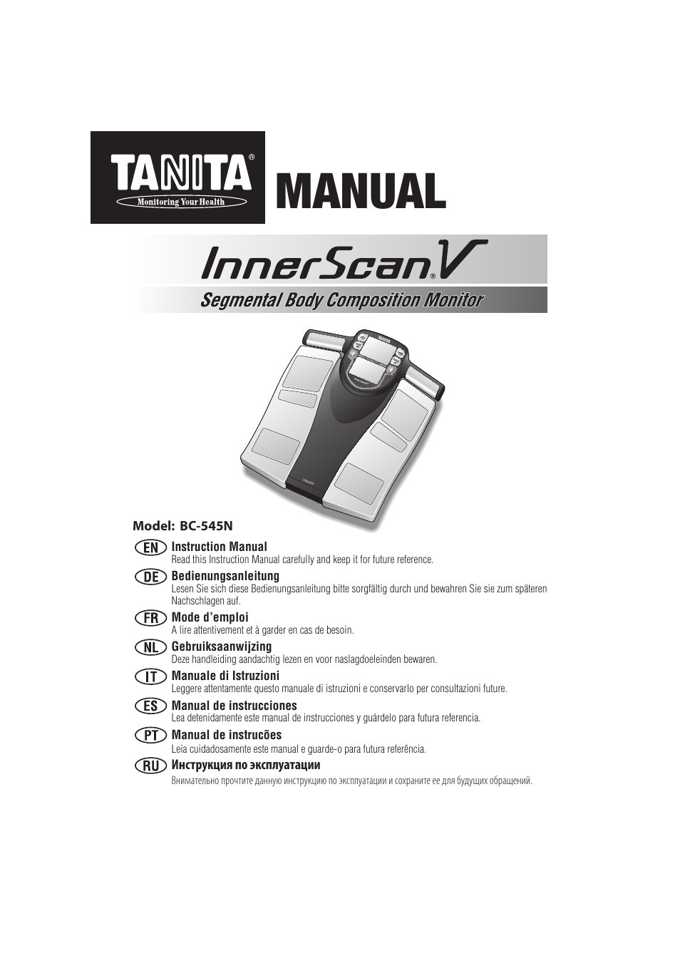 Tanita BC-545N User Manual | 84 pages