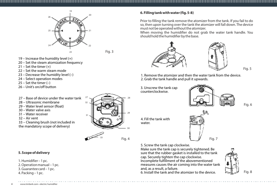 TIMBERK THU UL 04 User Manual | Page 4 / 20
