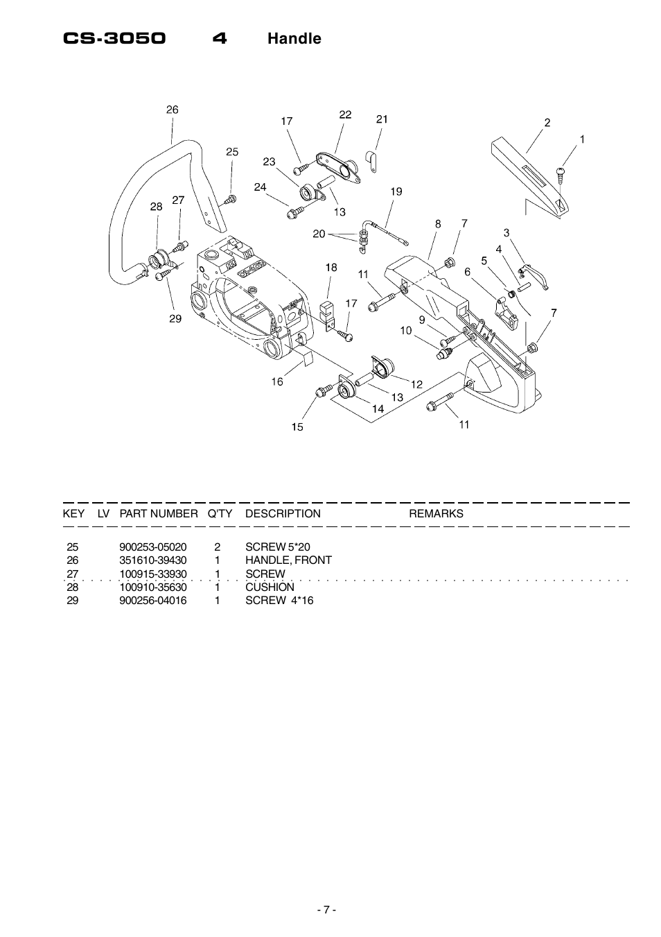 Echo CS-3050 User Manual | Page 8 / 17