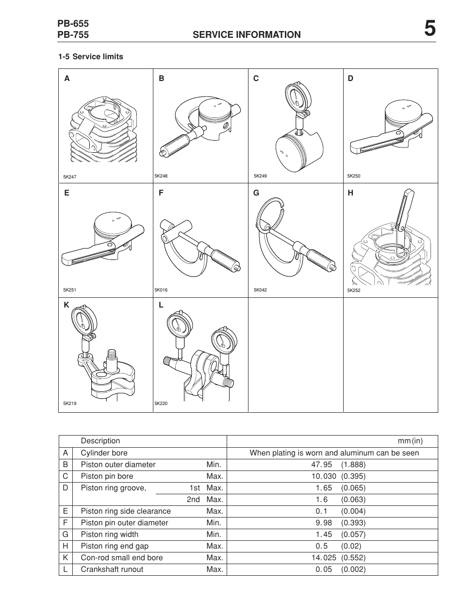 Echo PB-655 User Manual | Page 5 / 8