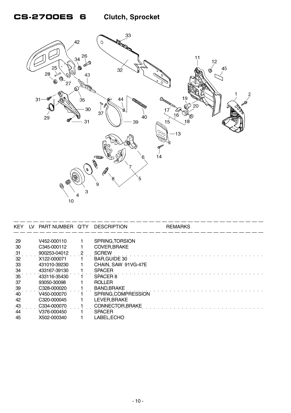 Echo CS-2700ES User Manual | Page 11 / 17