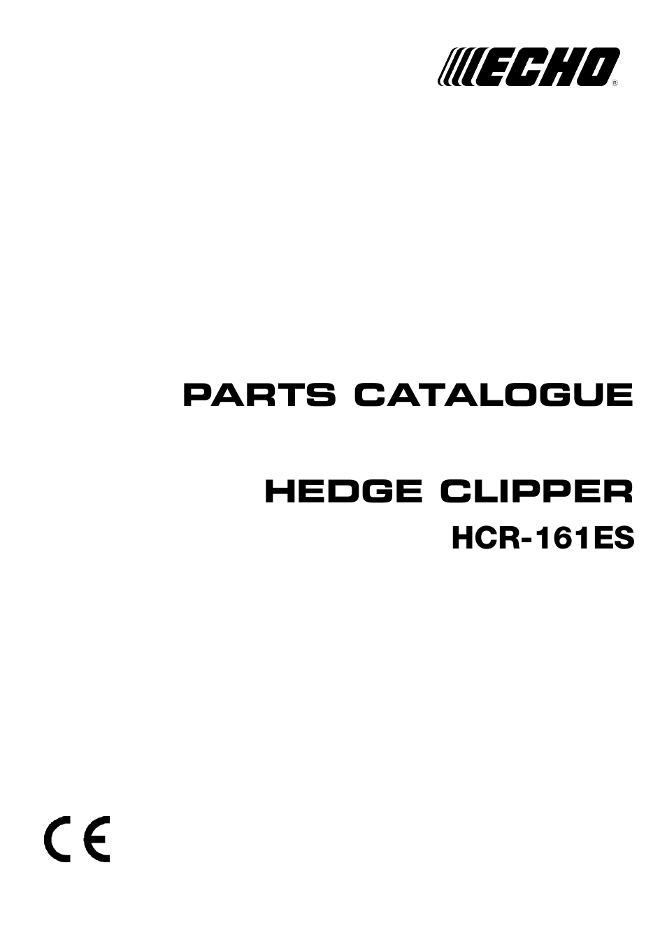 Echo HCR-161ES User Manual | 16 pages