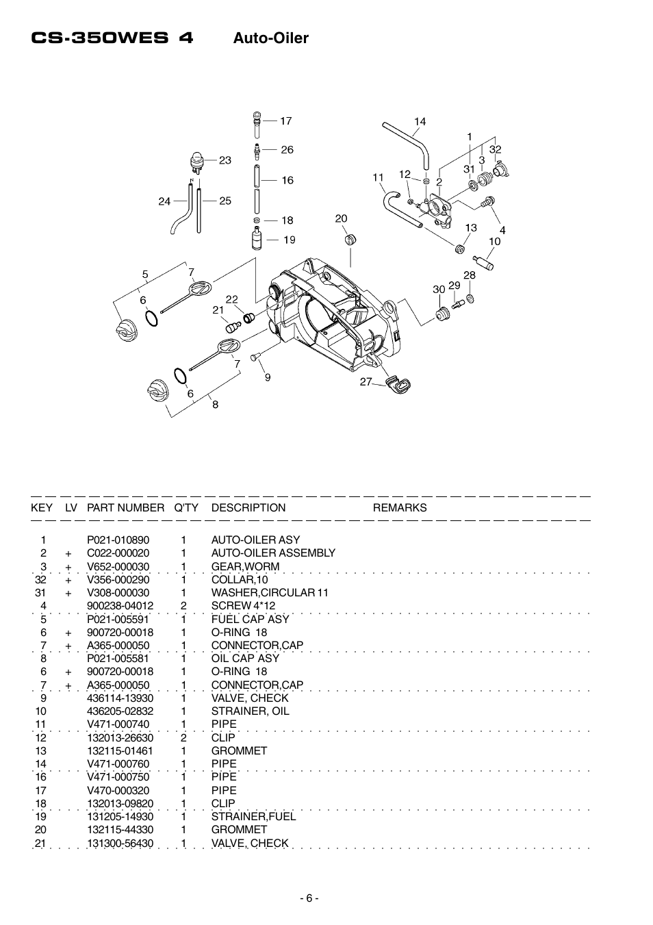 Cs-350wes 4 auto-oiler | Echo CS-350WES User Manual | Page 7 / 18