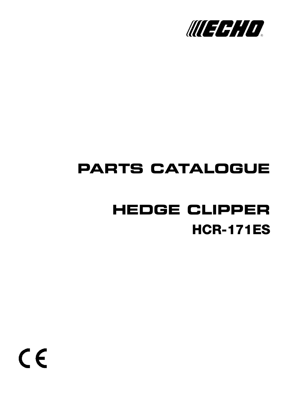 Echo HCR-171ES User Manual | 16 pages