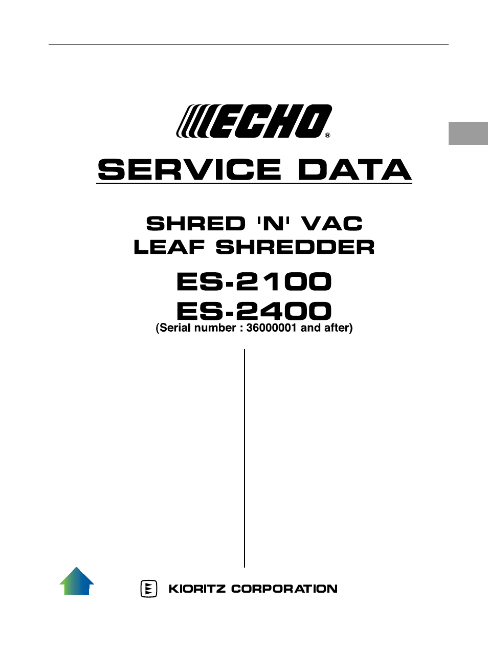 Echo ES-2100 User Manual | 8 pages