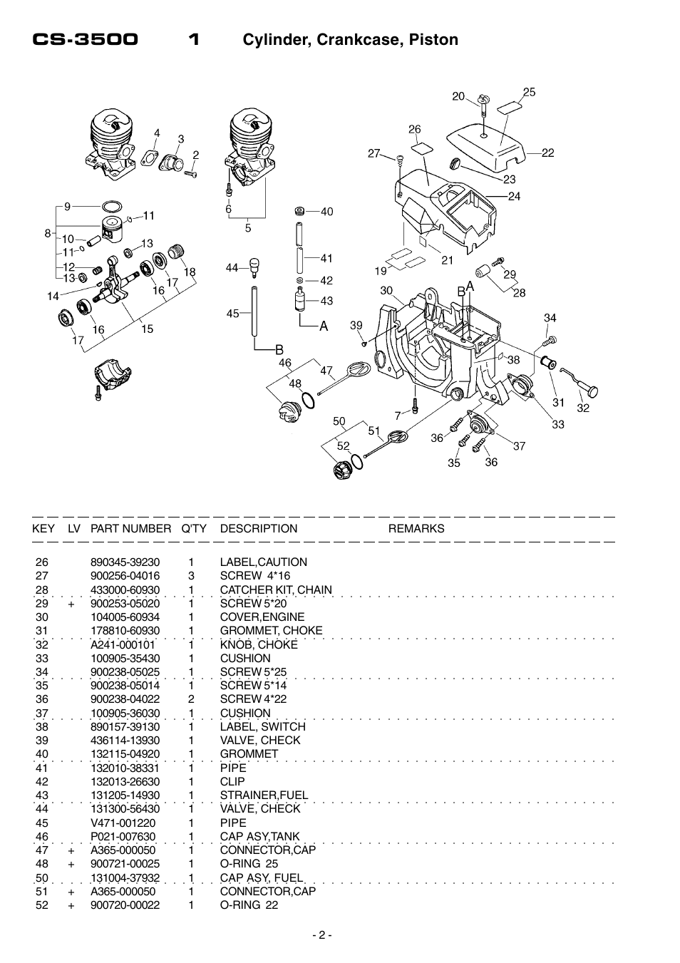 Echo CS-3500 User Manual | Page 3 / 15