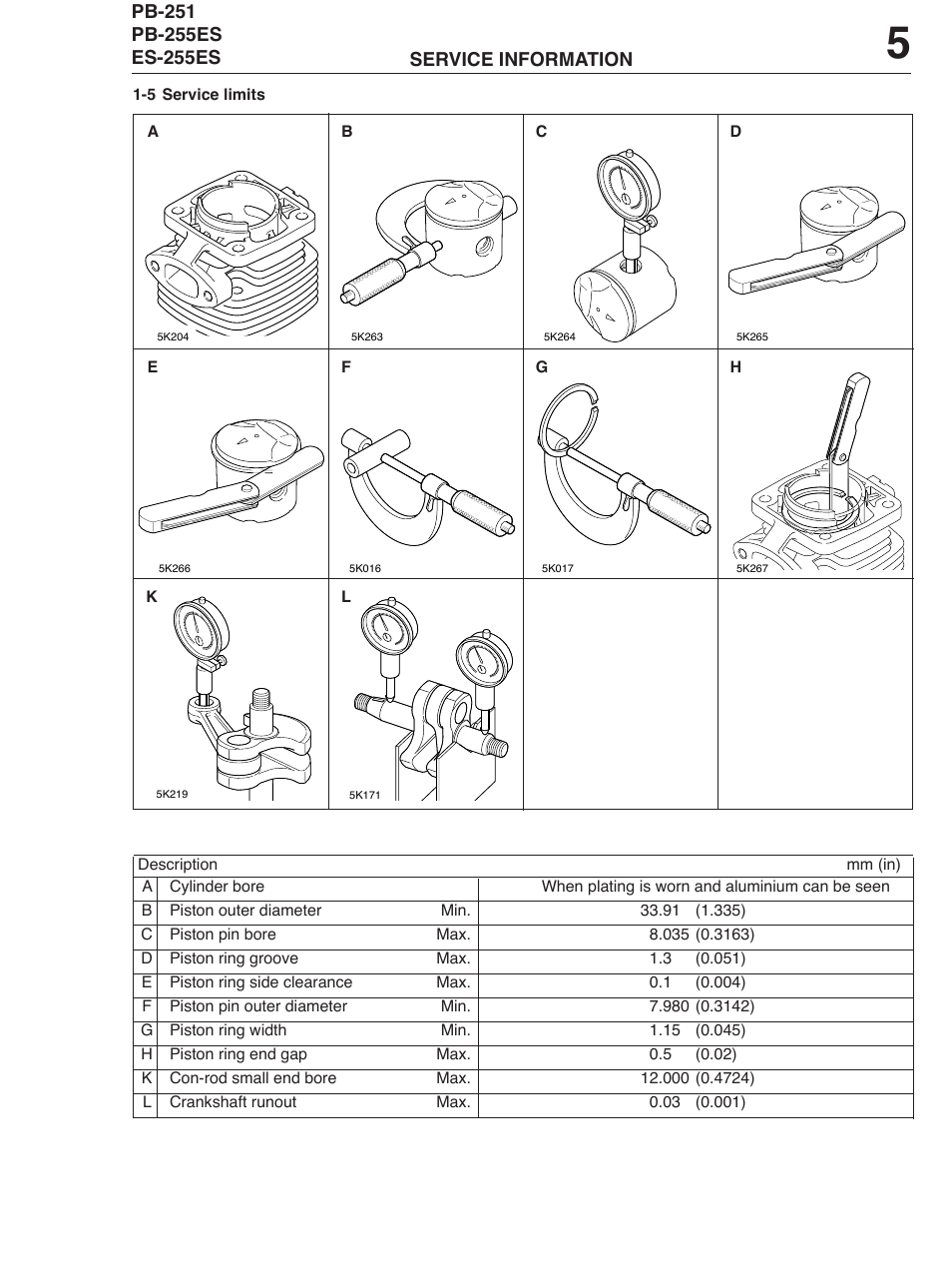 Echo PB-255ES User Manual | Page 5 / 8