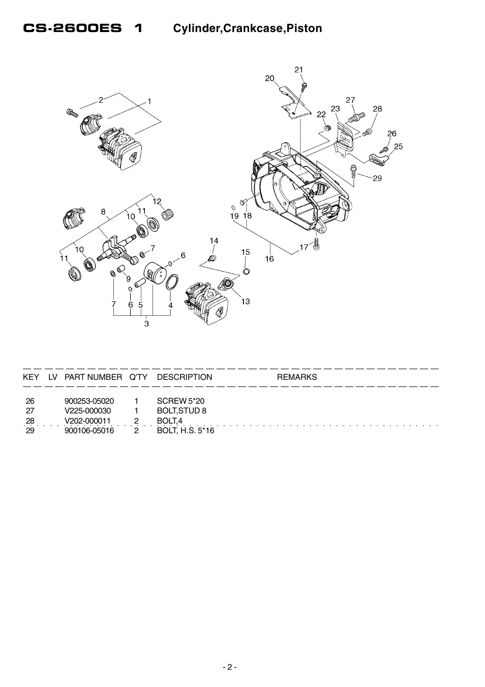 Echo CS-2600ES User Manual | Page 3 / 16
