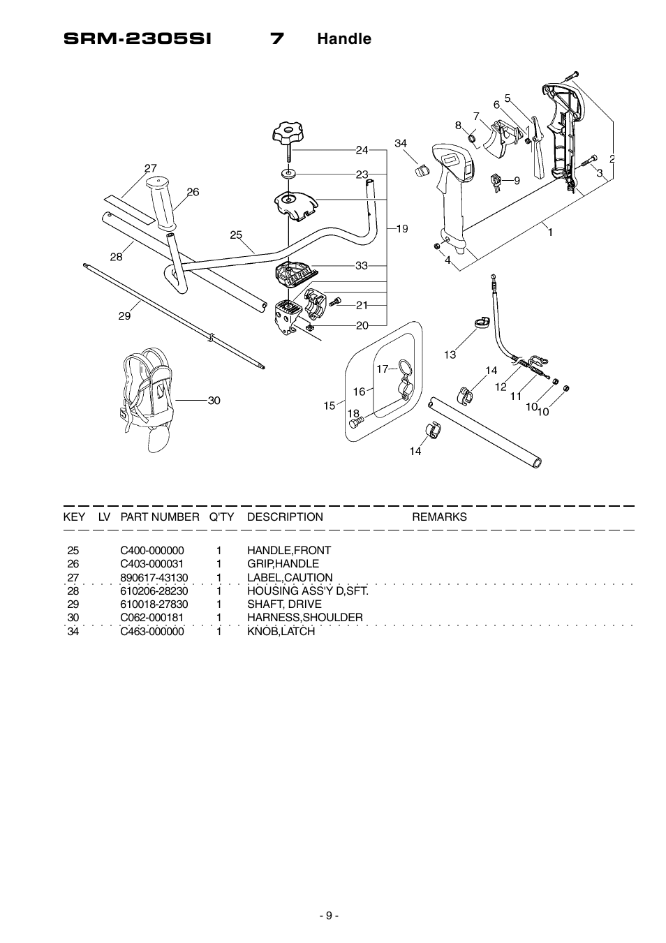 Echo SRM-2305SI User Manual | Page 10 / 18