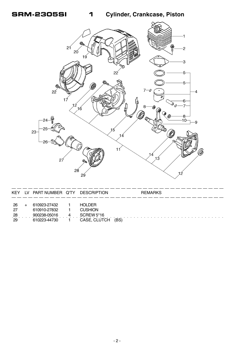 Echo SRM-2305SI User Manual | Page 3 / 18