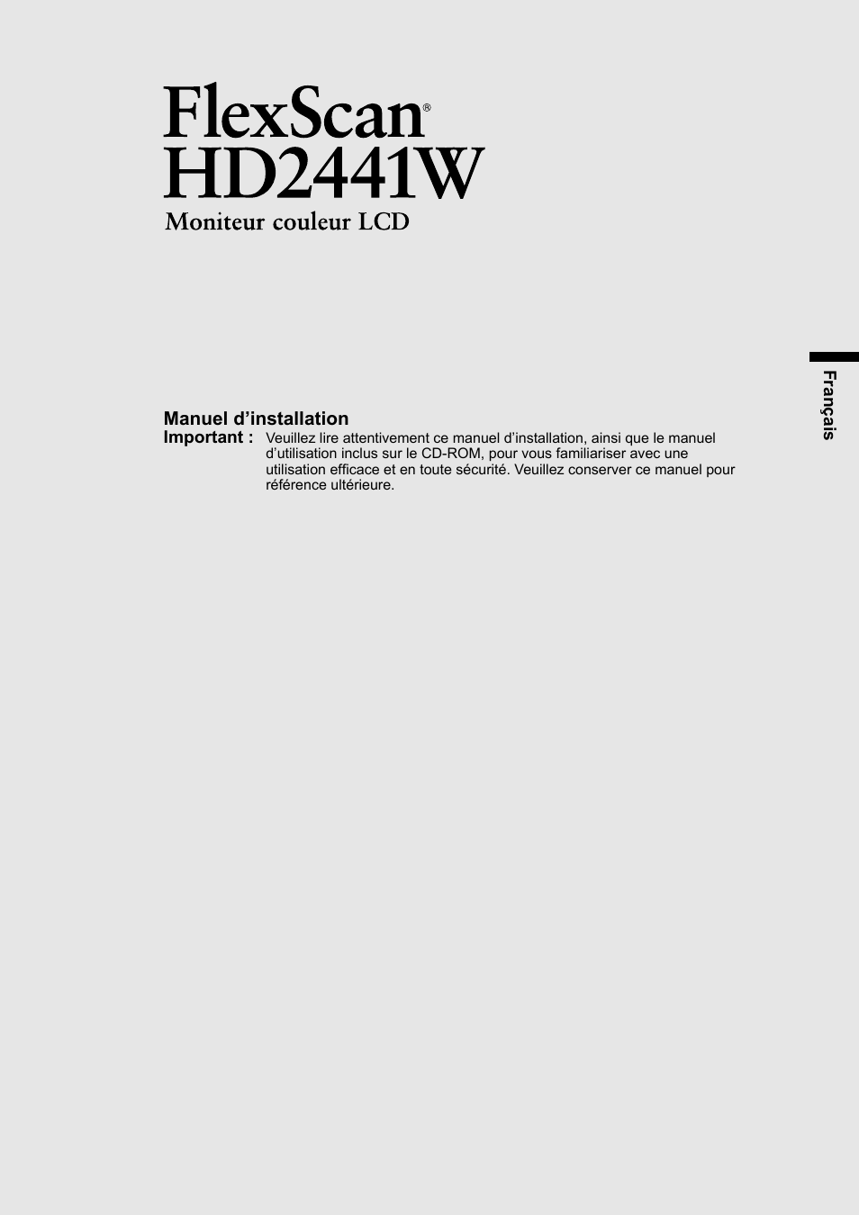 Eizo FlexScan HD2441W User Manual | Page 35 / 148
