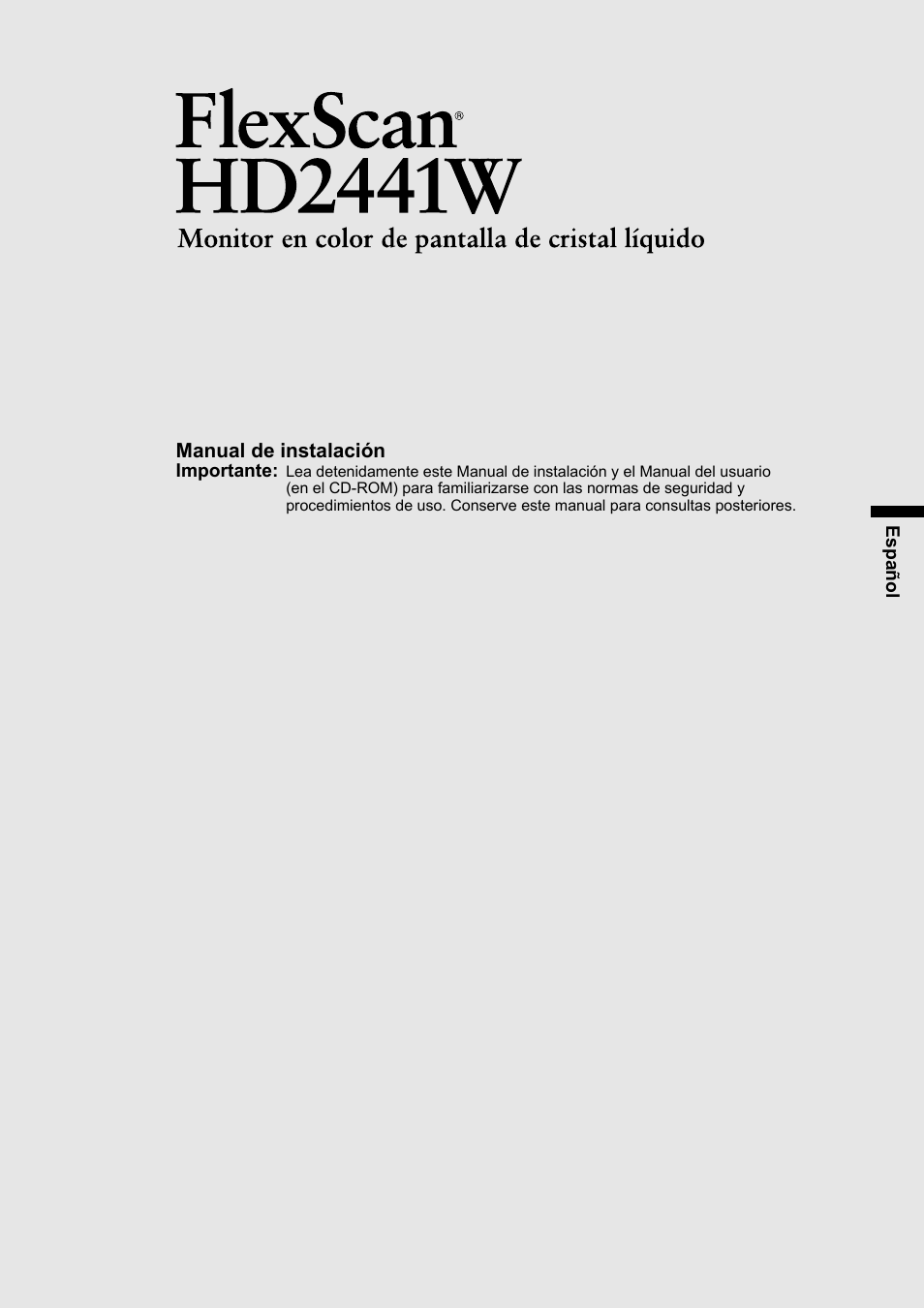 Eizo FlexScan HD2441W User Manual | Page 51 / 148