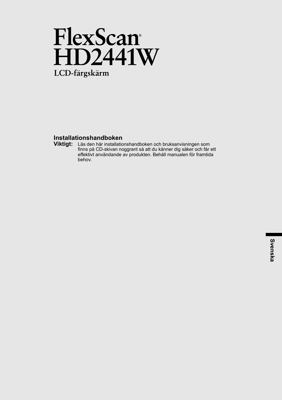 Eizo FlexScan HD2441W User Manual | Page 83 / 148