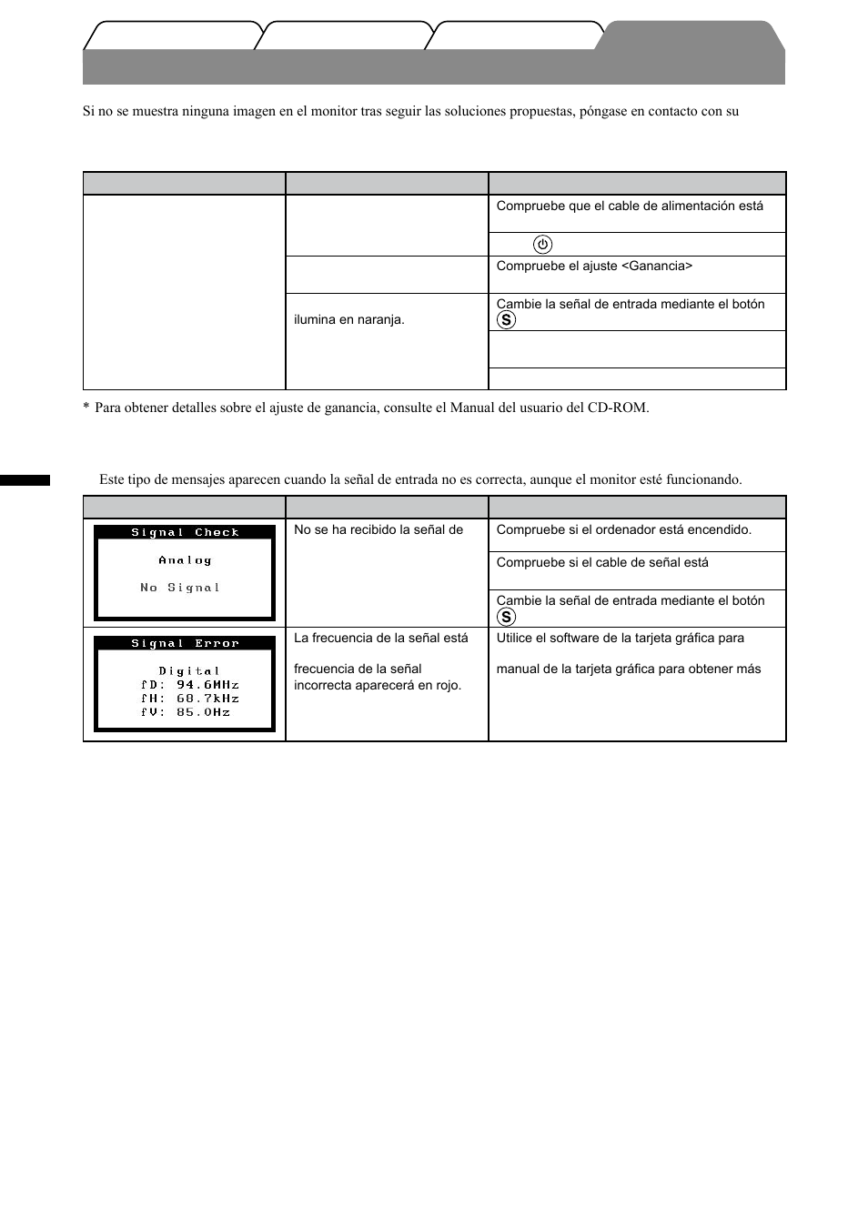 Si no se muestra ninguna imagen | Eizo FlexScan S1501-B User Manual | Page 26 / 60