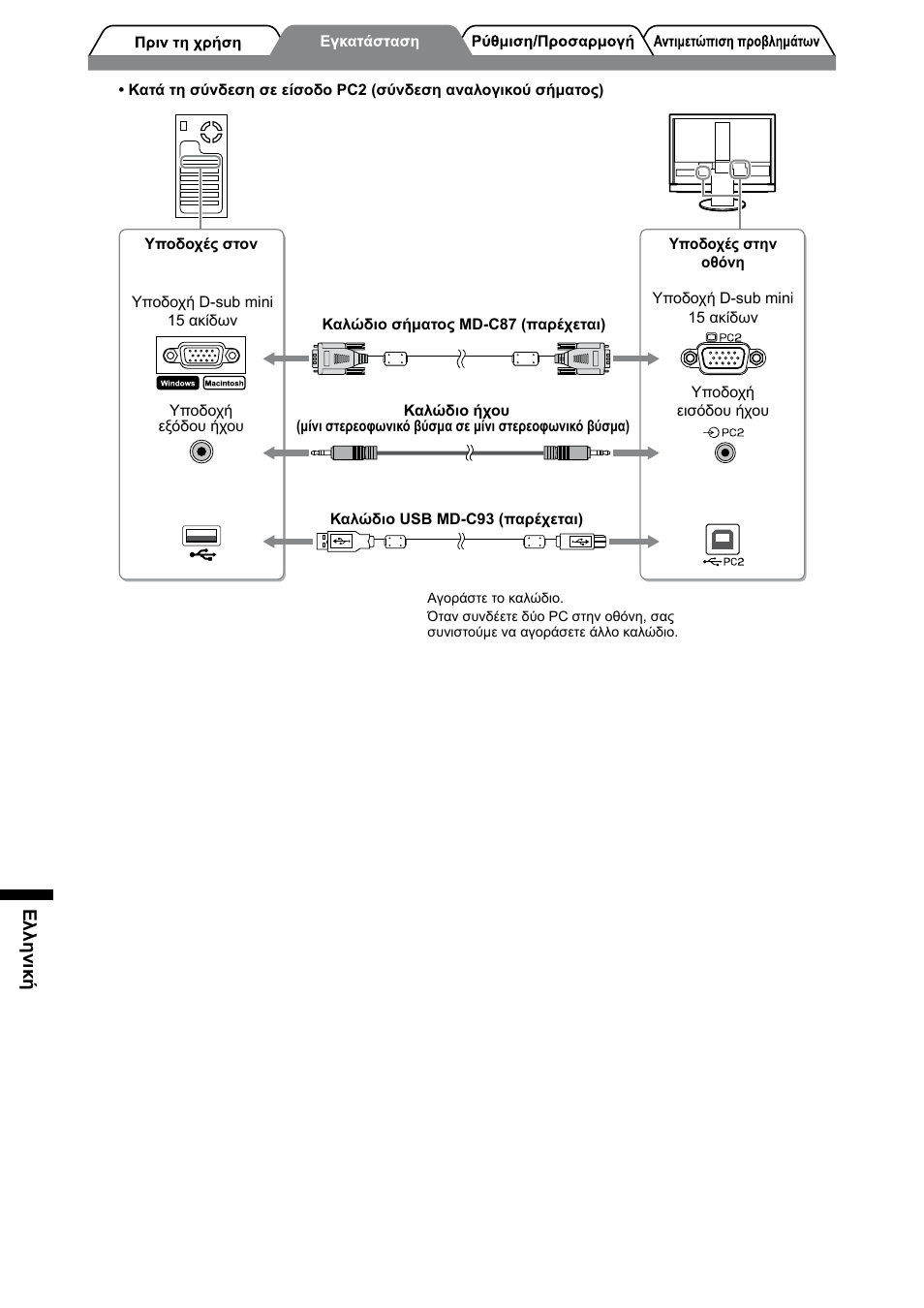 Ελληνική | Eizo FORIS FX2431 User Manual | Page 118 / 166